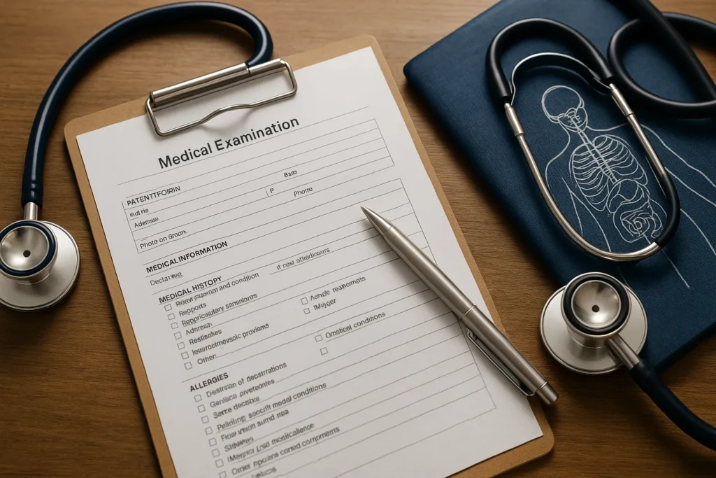 Medical Forms for Teaching Abroad